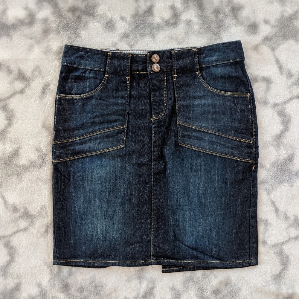 Tommy Hilfiger Blue Jean Skirt EUC - Picture 2 of 8